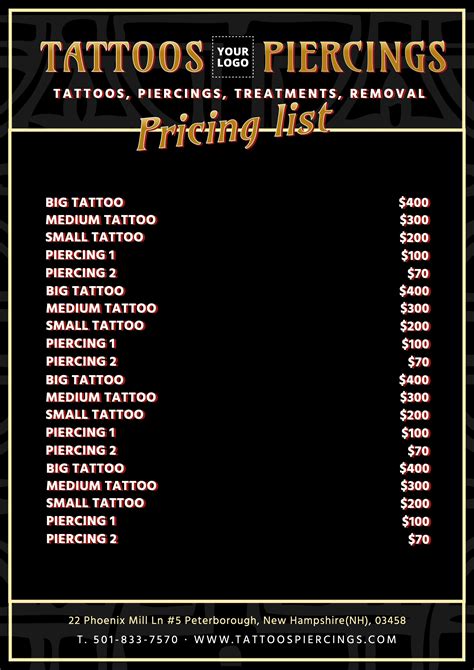 List of tattoos 